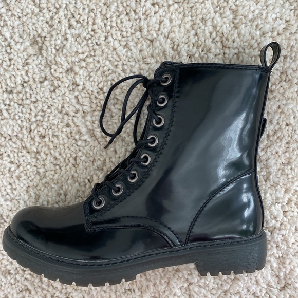 NWOT Mudd Lace Up Zipper Combat Boots - NEW - Picture 5 of 5